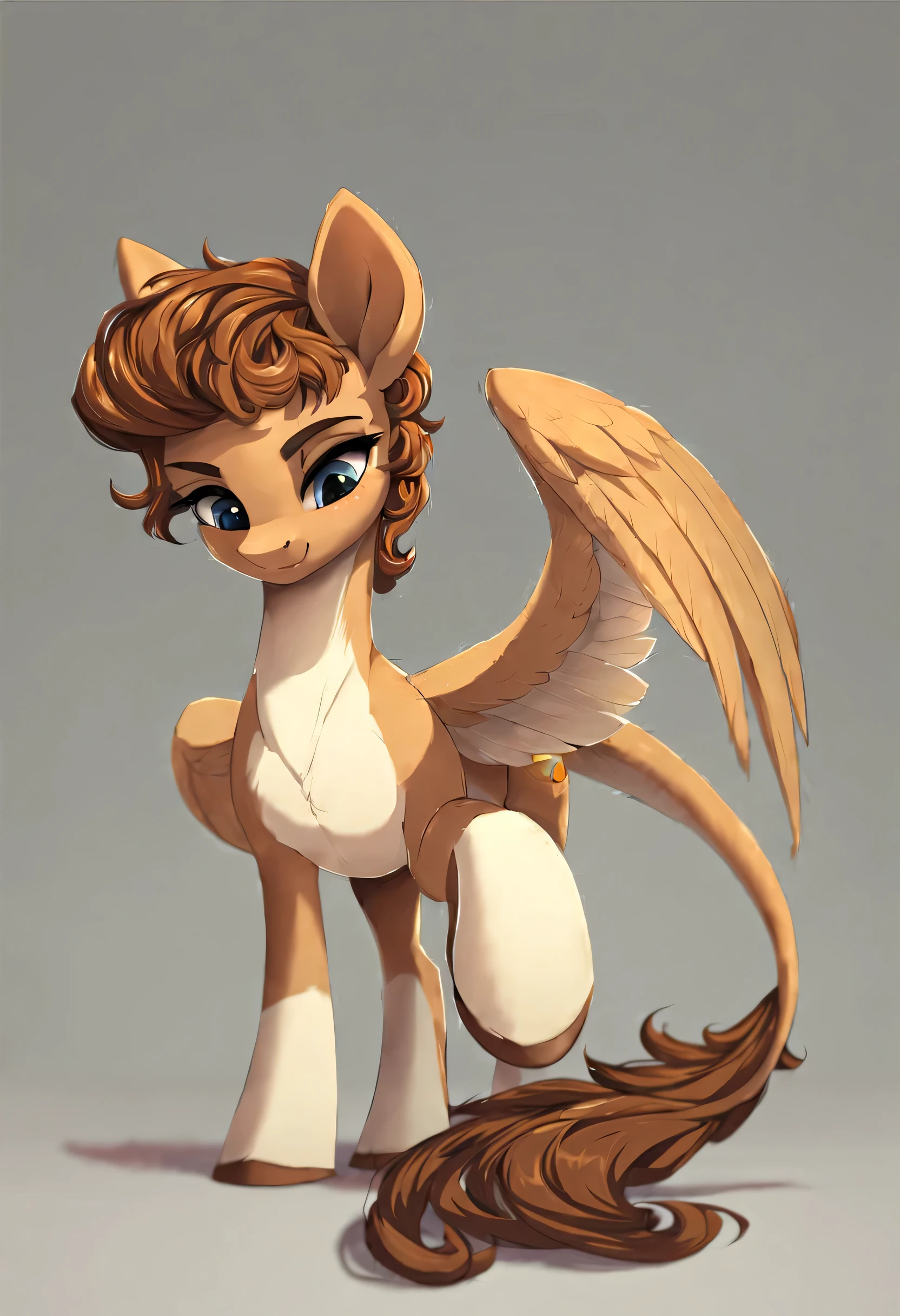 uploaded to e621,, check_9,, check_8_up, check_7_up, female, [feral furry pony], Random pose, female solo, [(pony, short hair, [wild hair], thellock hair, two tone hair, sandy brown hair color, Grey eyes, A long tail)], wild anatomy, simple shading, pegasus, wings, (symmetric), Sharp Focus, helloghly detailed, (Best quality), hello_cut, detailed, masterpiece, (Best quality), anatomically correct, [background; ((simple background)), soft shading, whole body, (Beautiful, detailed hair and fur), Pure detailed art, (Author: Daggers|and so on:0.5), Foxov:0.5, ((from Einshelm|volume_fish stream:0.3), Freeviewer:0.3, by hellooshelloru, Author: Alanscampos:0.3, ((from below)), (глубина cutкости), throw, under the hoof, macro, giantess, 