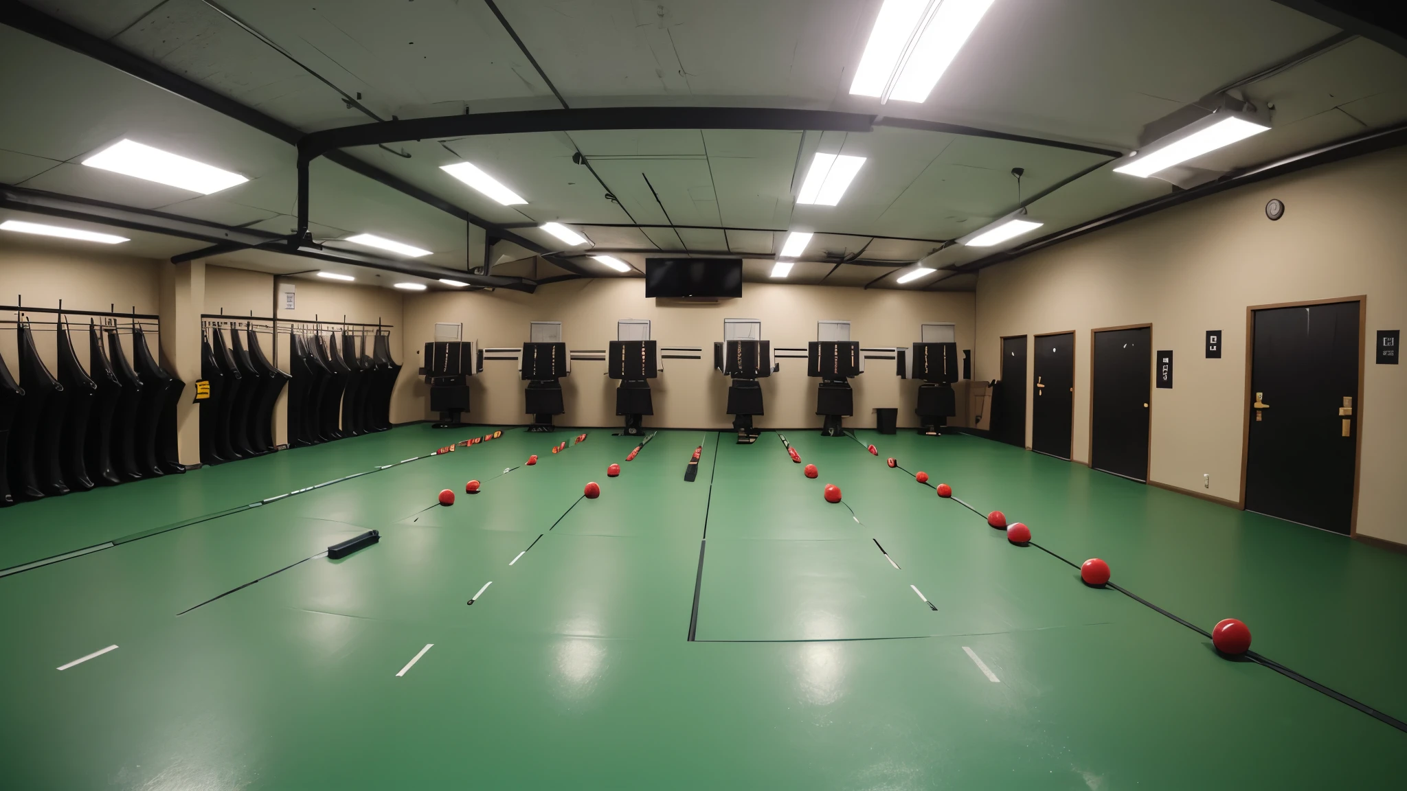 Shooting club shooting range in the basement