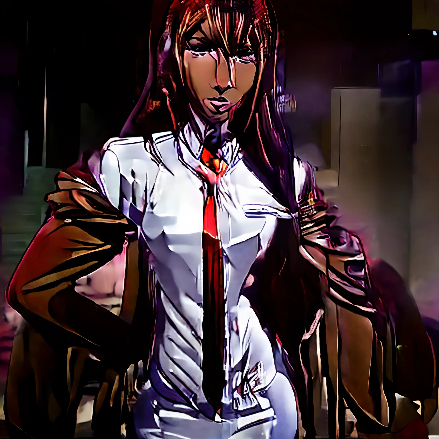 Pharell Williams as an anime character,illustration,sharp focus,ultra-detailed,vivid colors,beautiful detailed eyes,beautiful detailed lips,lively expression,colorful clothes,standing in a dynamic pose,anime style shading,studio lighting,cartoonish features,transformational powers,music-themed background,dynamic movement,energetic hair,highres,photorealistic,concept artists