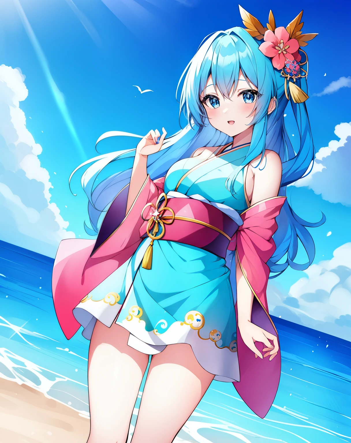 Anime girl with blue hair and blue eyes, Best Anime 4K Kona-chan Wallpaper, anime wallpaper 4k, anime wallpaper 4k, Wallpaper Anime Blue Water, anime style 4k, anime art wallpaper 4k, anime art wallpaper 4k, Kantai Collection Style, 4k anime wallpaper,,Anime girl with blue hair and blue eyes wearing a kimono, anime moe art style, mikudayo, , teal hair anime girl, in kimono, in kimono, shirabii, Cute girl anime visual, long hair
