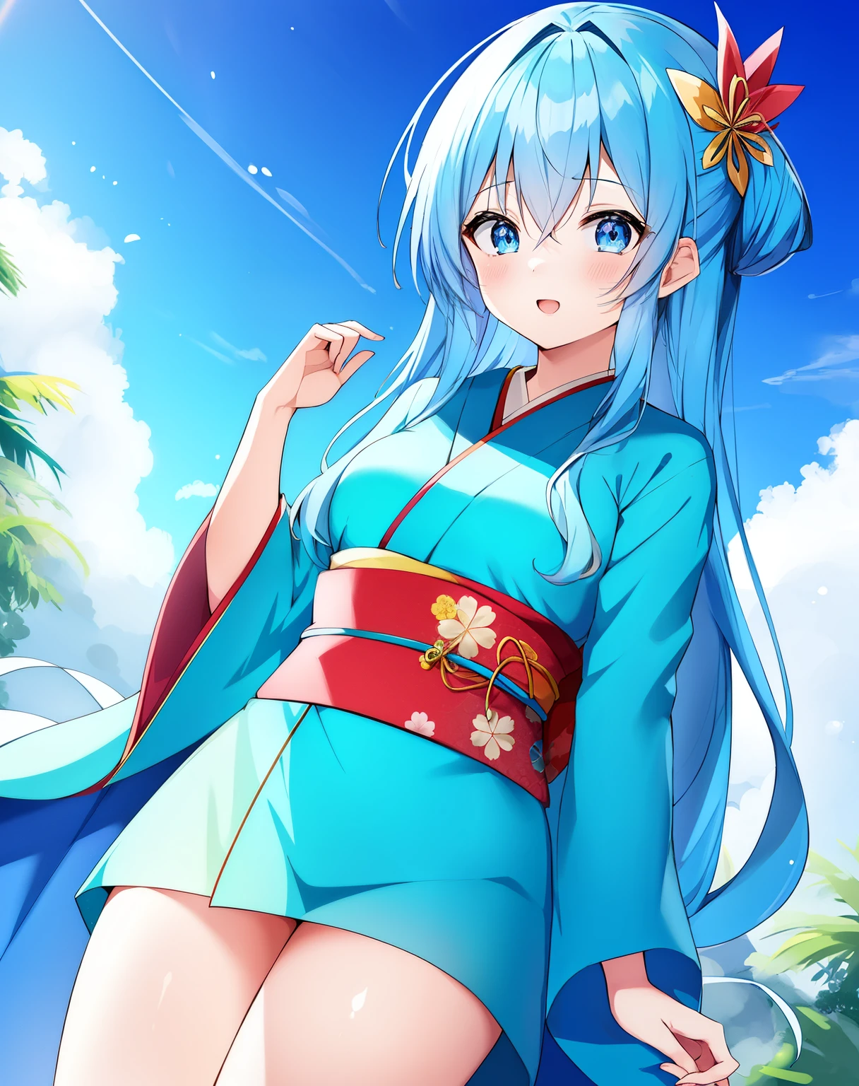 Anime girl with blue hair and blue eyes, Best Anime 4K Kona-chan Wallpaper, anime wallpaper 4k, anime wallpaper 4k, Wallpaper Anime Blue Water, anime style 4k, anime art wallpaper 4k, anime art wallpaper 4k, Kantai Collection Style, 4k anime wallpaper,,Anime girl with blue hair and blue eyes wearing a kimono, anime moe art style, mikudayo, , teal hair anime girl, in kimono, in kimono, shirabii, Cute girl anime visual, long hair