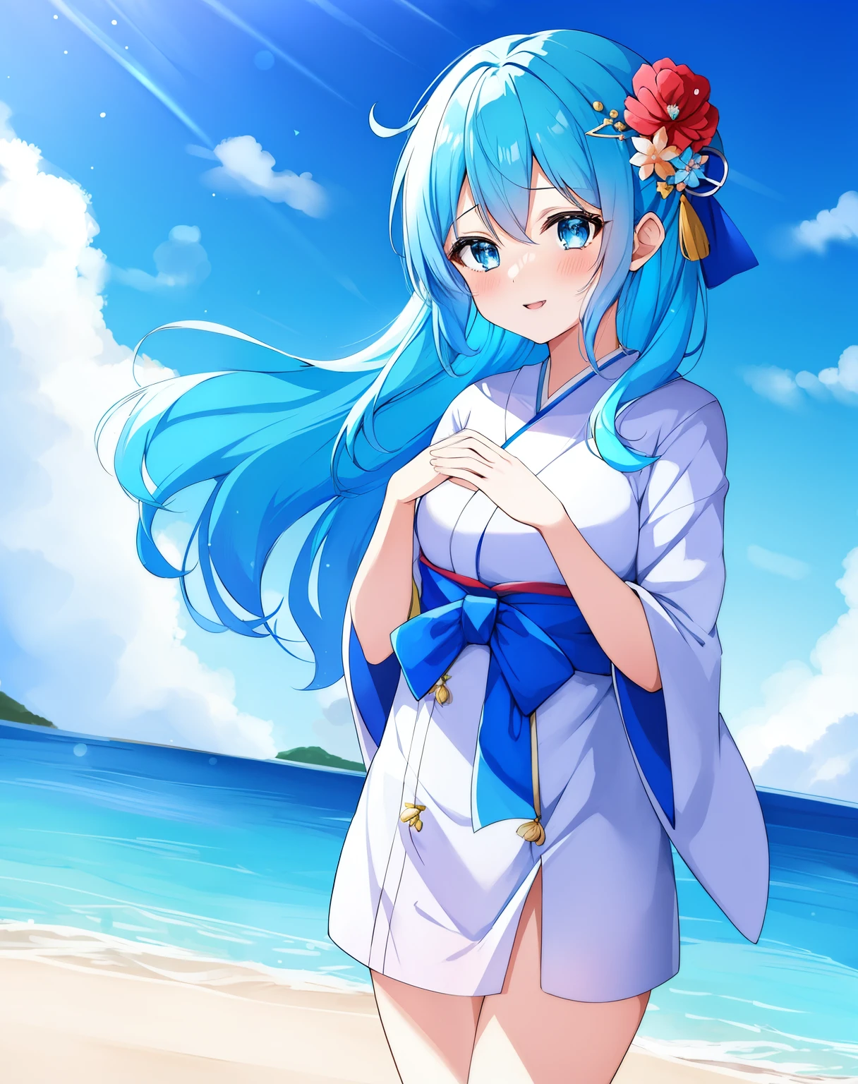 Anime girl with blue hair and blue eyes, Best Anime 4K Kona-chan Wallpaper, anime wallpaper 4k, anime wallpaper 4k, Wallpaper Anime Blue Water, anime style 4k, anime art wallpaper 4k, anime art wallpaper 4k, Kantai Collection Style, 4k anime wallpaper,,Anime girl with blue hair and blue eyes wearing a kimono, anime moe art style, mikudayo, , teal hair anime girl, in kimono, in kimono, shirabii, Cute girl anime visual, long hair