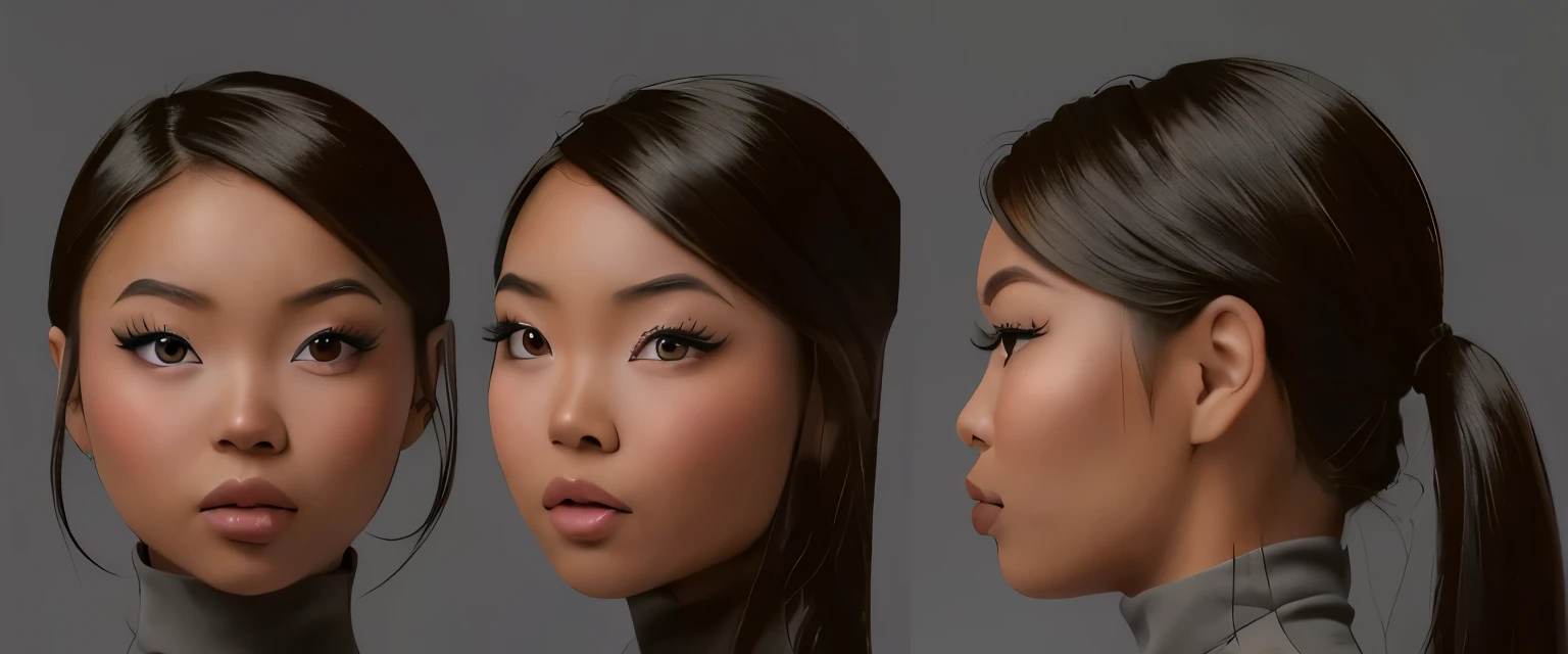 beautiful zwx blasian woman, photoshoot portraits