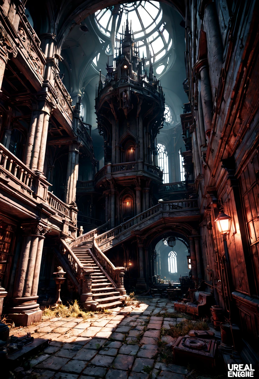 Eerie Places, 3D Game Cinematic Feel, Epic 3D Videogame Graphics, Intricately Detailed, 8K Resolution, Dynamic Lighting, Unreal Engine 5, CryEngine, Trending on ArtStation, HDR, 3D Masterpiece, Unity Render, Perfect Composition