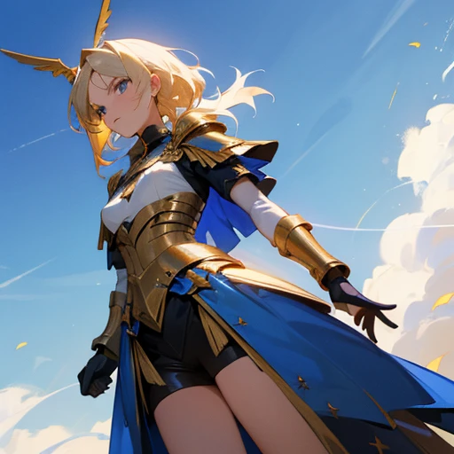 La Valkyrie la plus connue, aux cheveux d'or et à l'armure flamboyante. Elle est déterminée et courageuse, menant les Valkyries avec fermeté.