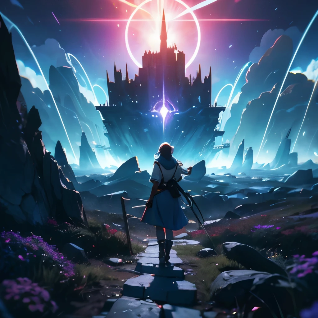 depth of field, cinematic lighting, motion blur, chromatic aberration, ray tracing, anime, 8k, super detail, best quality, 1080P, HD, 4K, 16k, UHD, HDRI.Legends tell of brave souls who have used the portal to embark on epic quests, discovering realms teeming with untold wonders and facing challenges that test the limits of their courage and skill. Yet, the portal remains an enigma, its origins and purpose shrouded in mystery, inviting those who dare to step through into the uncharted territories of the fantastical multiverse.
