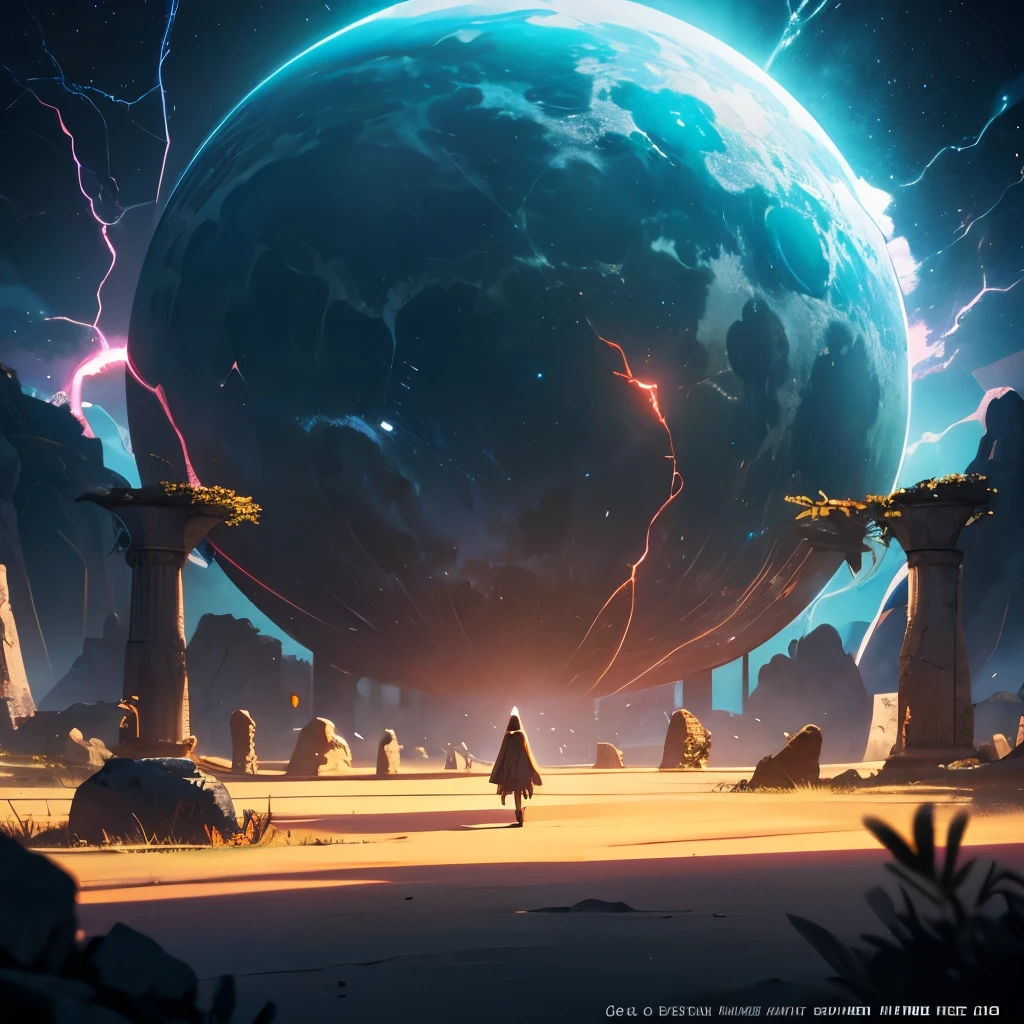 depth of field, cinematic lighting, motion blur, chromatic aberration, ray tracing, anime, 8k, super detail, best quality, 1080P, HD, 4K, 16k, UHD, HDRI. As the portal pulses with energy, glimpses of different realms can be seen within its depths – realms with floating islands suspended in the sky, lush forests inhabited by mystical creatures, and vast deserts adorned with ancient ruins. The air around the portal crackles with an electric charge, and a soft hum resonates, making it clear that this magical gateway is not to be taken lightly.