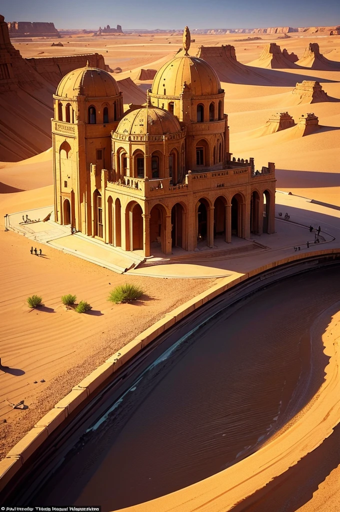 A world.where civilization has collapsed,and what remains of humanity struggles to survive in a vast desert,There may be relics of ancient cities buried in the sand and nomadic societies that travel in caravans, just the landscape