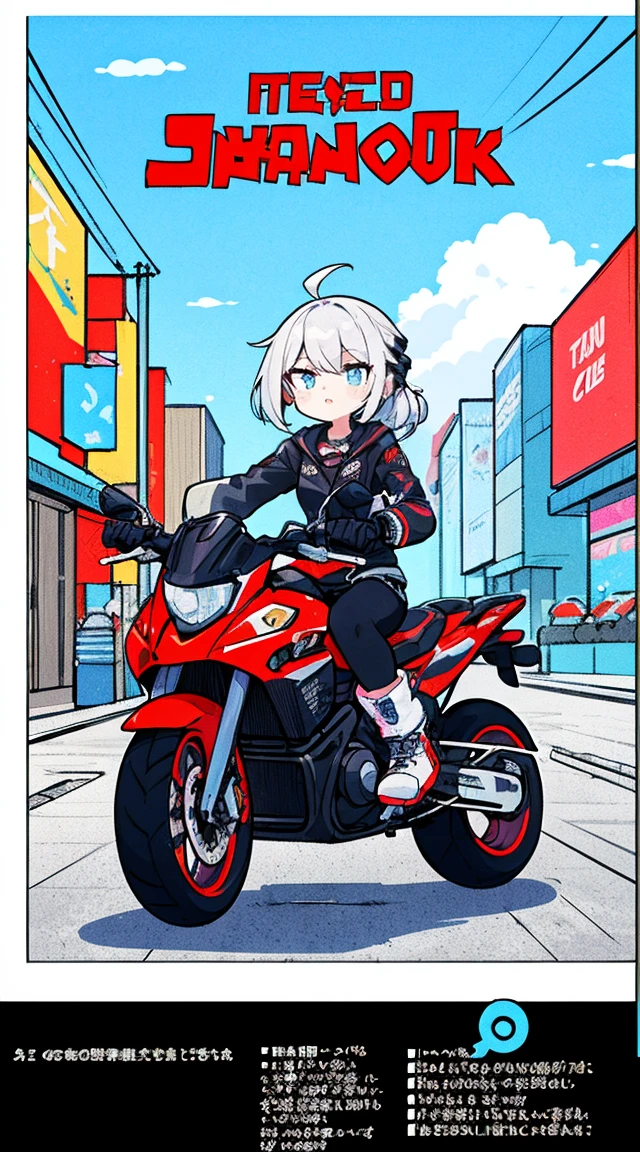 obra de arte, melhor qualidade, 1 garota ciberpunk, Tiro de corpo inteiro, Fique na frente da motocicleta, ver o visualizador, Confident cyberpunk girl with funky expression, Trajes populares no estilo Harajuku, bold colors and patterns, attractive accessories, penteado moderno e inovador, maquiagem vibrante, A deslumbrante paisagem urbana de Cyberpunk, sky scraper, Placas de neon, Luzes LED, esquema de cores vivas e brilhantes, anime, illustration, textura detalhada da pele, textura detalhada de pano, lindo rosto detalhado, detalhes intrincados, ultra detalhado.