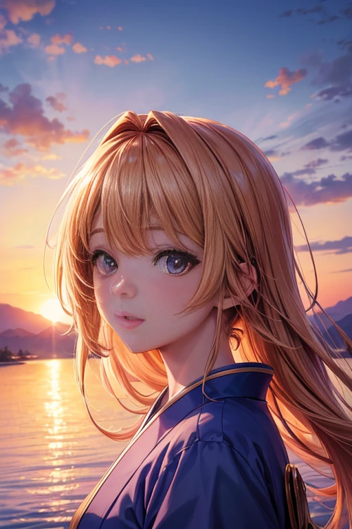 (best quality,4K,8k,high resolution,masterpiece:1.2),Super detailed,(actual,photoactual,photo-actual:1.37),bright colors,High Density Imaging Review,ultra high definition,studio lighting,Beautiful and delicate eyes,Beautiful and delicate lips,Extremely detailed eyes and face,long eyelashes,landscape,Japanese cartoons,beautiful peaceful scene in Japanese cartoons style,Sunset lighting 8K,gorgeous Japanese cartoons landscape,primetime cinematography,beautiful photography,Sunset lighting, mountains in the distance,sunset and a few clouds,beautiful Japanese cartoons scene,Japanese cartoons landscape,Japanese cartoons beautiful peaceful scene,high resolution,Super fine details,actual portrait