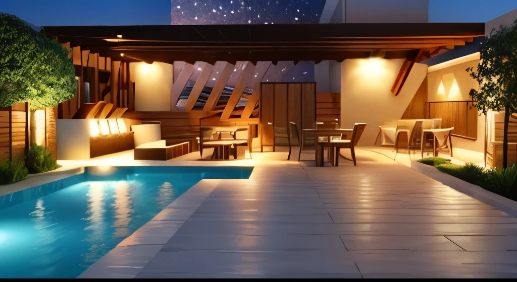 criar um bar roof top com a imagem 