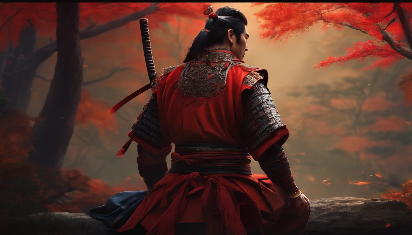 arte de pixel, samurai