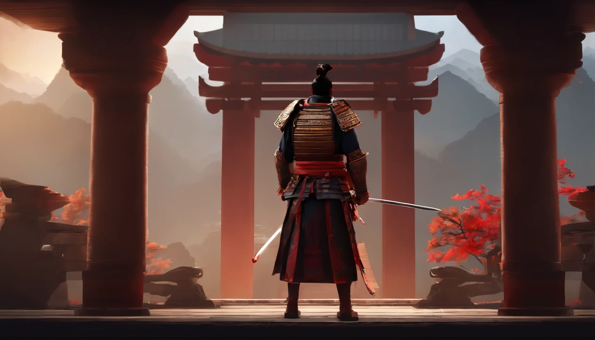 arte de pixel, samurai