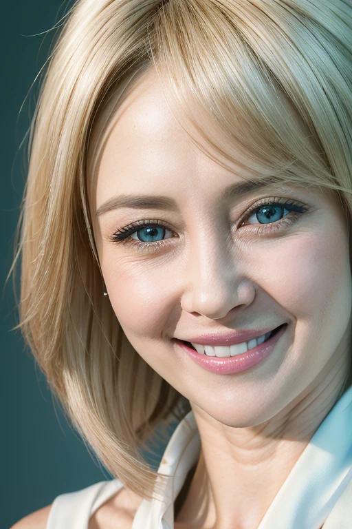 Professional Portrait photo, masterpiece photo, overhead shot, close-up portrait of white 50 year old attractive woman, smile face, sexy, 80 mm lens, f/2.8, ISO 80, artstation, Miki Asai Macro photography, hyper detailed, trending on artstation, sharp focus, studio photo, intricate details, highly detailed