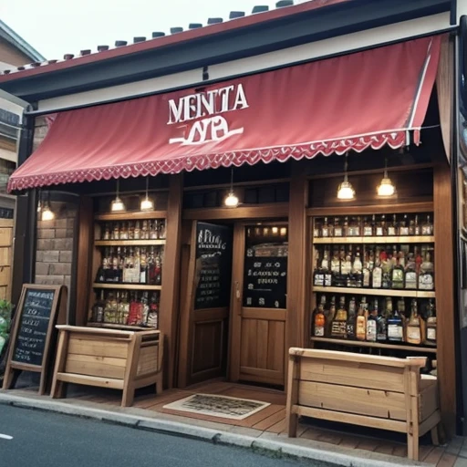 Make A Small Liquor Store With Banner Named  “Meneer YTA” 