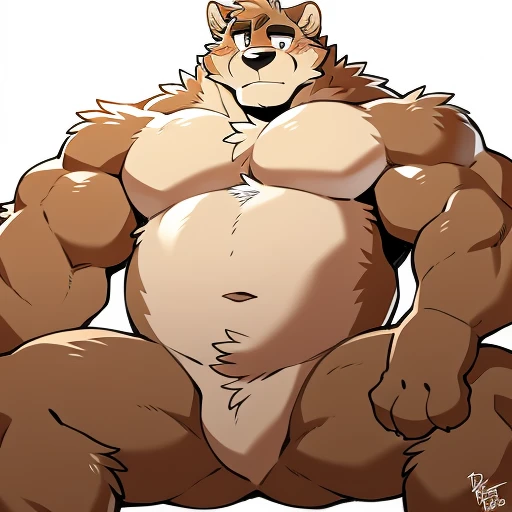 by takemoto arashi, ((full body)), (1boy), solo, male anthro, kemono, naked, hot body, huge gut, giant muscle-gut, muscle, hunk, sexy, bara, handsome boy, (masterpiece, high res, best quality), 4k, soft skin, Physical man,exposed taint,perineum pointed straight at me, furry art, furry legs, spread legs, professional furry drawing, fur covered legs, naked, nude, nakedness, nakeness