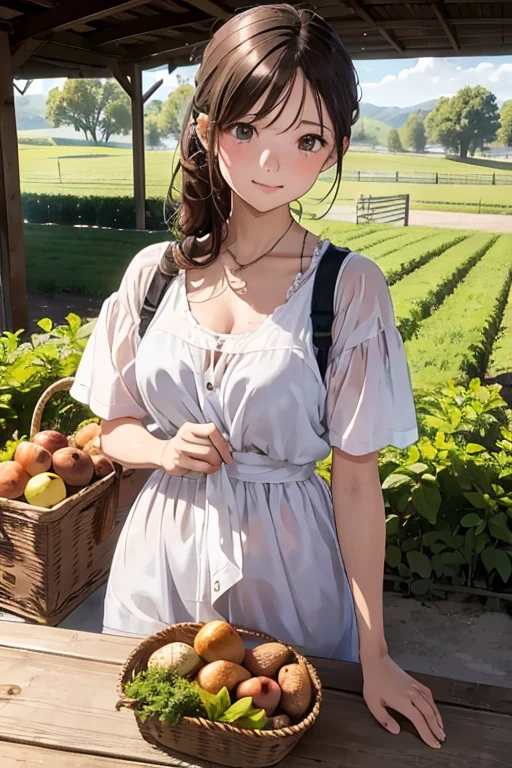 She's just a simple girl who works on a farm. She lives in difficult times., California, sonoma, (highest quality:1.3), (High resolution:1), (be familiar with:1.3), (can&#39;t believe it:1.3), (perfection:1.3), (perfectionion:1.3), (Volume Cover Art:0), (figure:1.3)