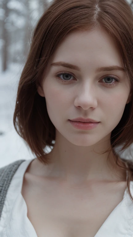 close up of a woman, winter forest, natural skin texture, 24mm, 4k textures, soft cinematic light, RAW photo, photorealism, photorealistic, intricate, elegant, highly detailed, sharp focus, ((((cinematic look)))), soothing tones, insane details, intricate details, hyperdetailed, low contrast, soft cinematic light, dim colors, exposure blend, hdr, faded, BREAK
(white skin, pale skin), redhead, BREAK
