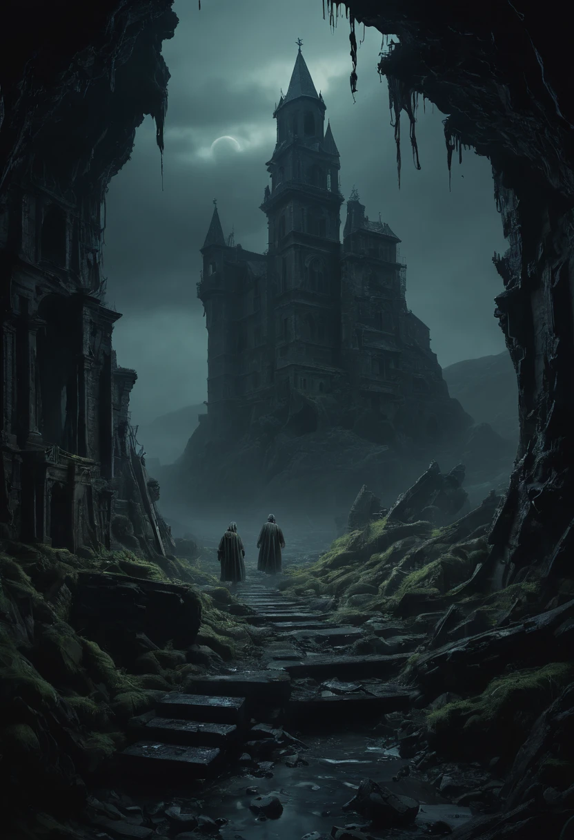 Eerie Places, by david hardy, best quality, masterpiece, 8k