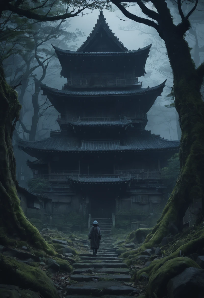 Eerie Places, by Kurumada Masami, best quality, masterpiece, 8k