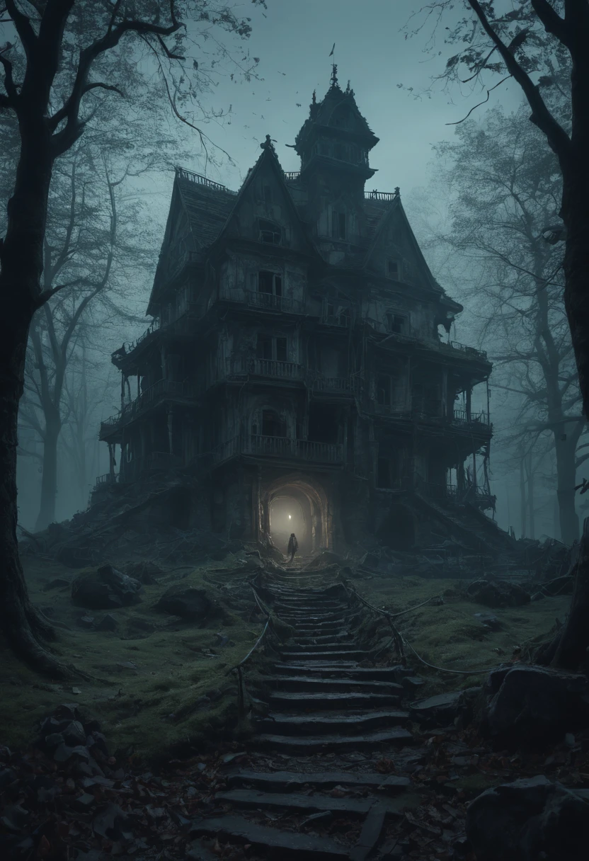 Eerie Places, by Alyssa Lazer (Aliza Razell), best quality, masterpiece, 8k