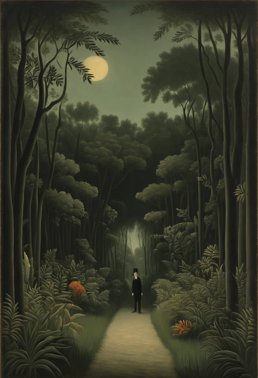 Eerie Place, by Henri Julien Félix Rousseau, best quality, masterpiece, 8k
