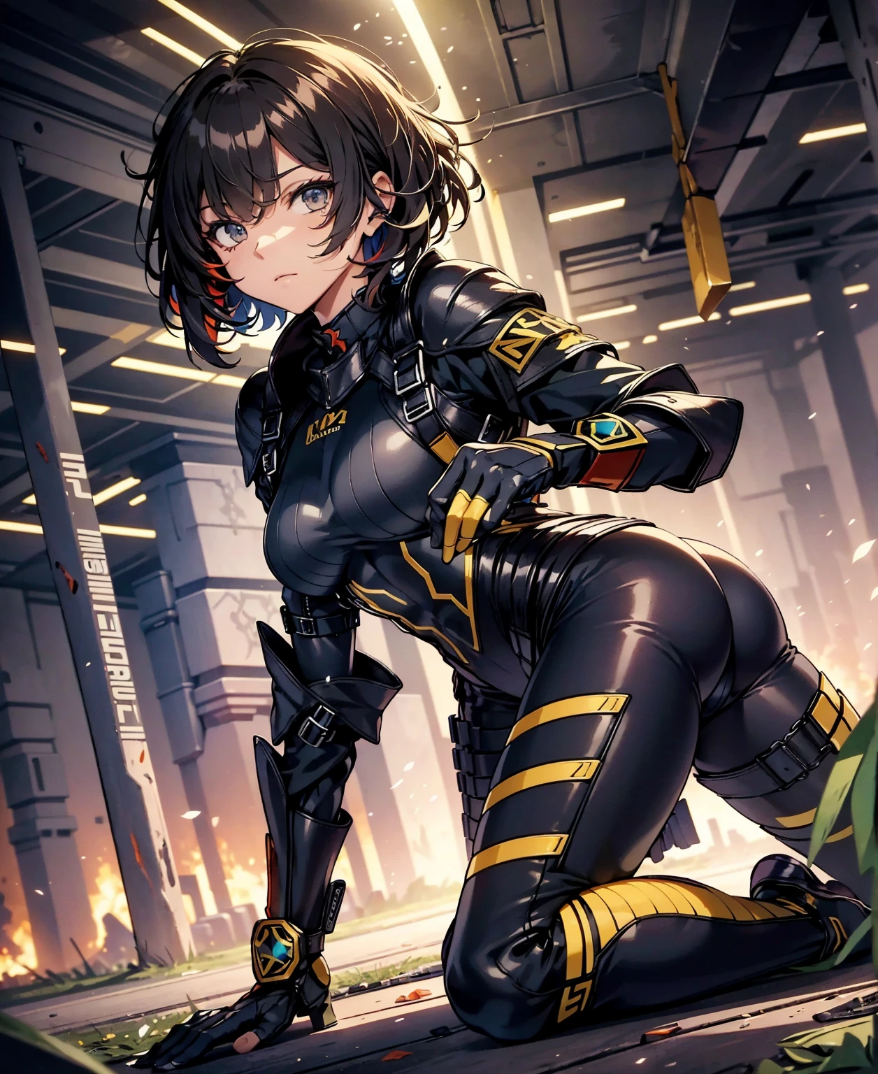 tight combat uniform,tight suit