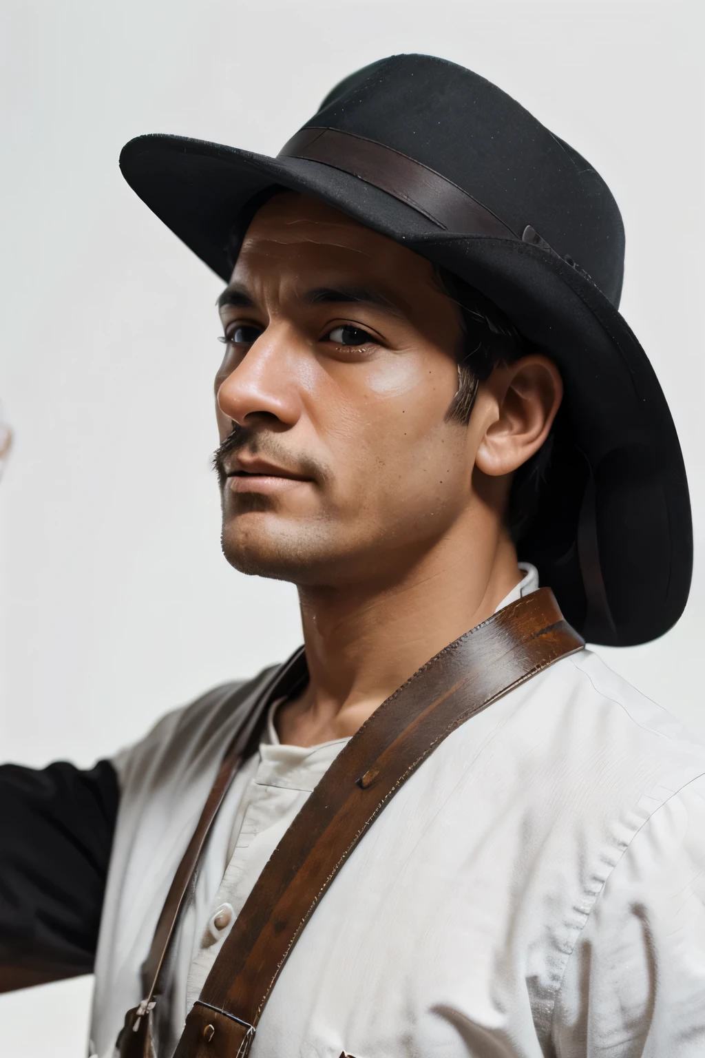 create an image of a worker of the industrial revolution, no tamanho 2160x3840, in 4k resolution on white background