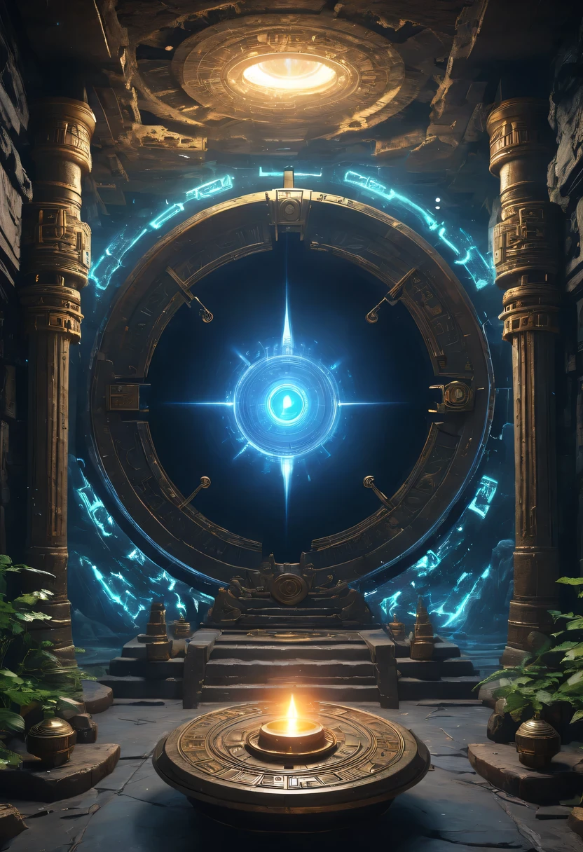 A magical underground cave,Alien civilization ruins,a mysterious tomb,Metal coffin,The Elder Scrolls,a treasure,Bizarre gemstones,破碎的magic器,Cursed Relic,mysterious stone tablet,talking plant,Ghost lamps,door of oblivion,Time hourglass,mirror of soul,Sparkling gold coins,terracotta warriors,curio,cultural relic,alien hieroglyphics,future technology,怪异的magic力量,unknown cosmic energy,eye of control,Scan grid,epic,Magnificent,octane rendering,enhancing,complicated and complicated,(dark),epic8K,fantasy,super detailed,magic,Cast spells,black hole,threaten,ridiculous,abyss,magic圈,excess energy,Science fiction,abysstech,dark energy,ethereal,desolving,perspective,abyss之,Anti-tech,Science fiction,Pure energy,(masterpiece、flagship artwork、official art、main、unified 8k wallpaper:1.3),super detailed,(lifelike、lifelike、照片lifelike:1.37),human development report、ultra high definition、studio lighting、Super fine、sharp focus、Physically based rendering、main、bright colors、depth of field。