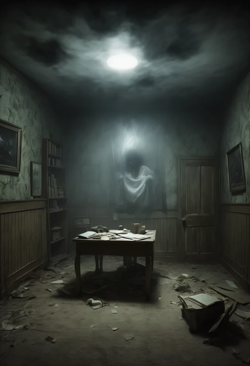 Strange place,Space-time misalignment,turn things upside down,confusing and ridiculous, 恐怖悬doubt,shrouded in mist,The screen in the room automatically lights up,strange flashing images,panicking,shrouded in fear,doubt,scary place,dangerous,Full of suspense,质doubt声不绝于耳,Fear of the unknown,Unpredictable danger,Frightening,behind,Hidden secrets,Find the truth,Unravel the mystery,才能摆脱这恐怖悬doubt之地