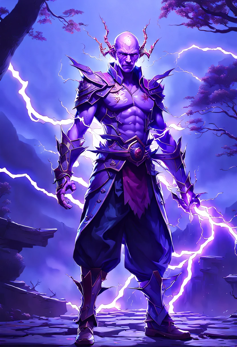 Best quality,masterpiece,ultra high res,,leilinggeng,lightning,,Lots of lightning,drawing,lightning elemental energy towards himself,<lora:leilinggeng:0.8>,headsome boy,(The body is wrapped in lightning:1.3),Exaggerated muscle lines,yellow,,upper body,hakama skirt,ojou-sama pose,bandages, feet, toes
