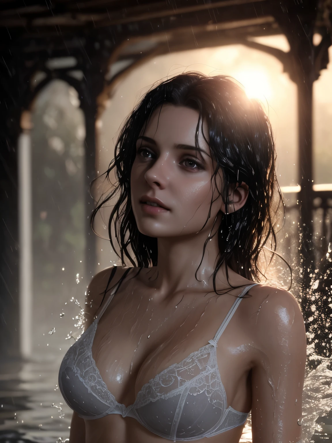 Award-winning original photos, 1 men standing in a Russian steam spa, steamy, (wearing see-through wet cloth towel), 25 year old transgender, long flowing red messy hair, a deep Widow's peek hairline, Taylor Lautner's nose, a playful, Mona Lisa smile, facing viewer, (((face beautiful:1.5))), feminine, shapely, trim waist, soft hips, (((muscle body))), muscle ass, muscle cyclist thighs , breast-like pectoral muscles, defined extra large nipples, (((lactation))), (((extra large circular areola))), ((((1 male genitalia)))), big bulge, 1 penis, 1 shaft, 1 mushroom head, 1 scrotum, testicles, cinematic lighting, shirtless, ((sexy)), (((NSFW))) Cinematic lighting, Masterpiece, RAW photo, Intricate details, hdr, (Best quality, A high resolution, Photo realistic), (8k, Foto RAW, extremely high quality), best quality, extremely detailed CG Unity 8k wallpapers