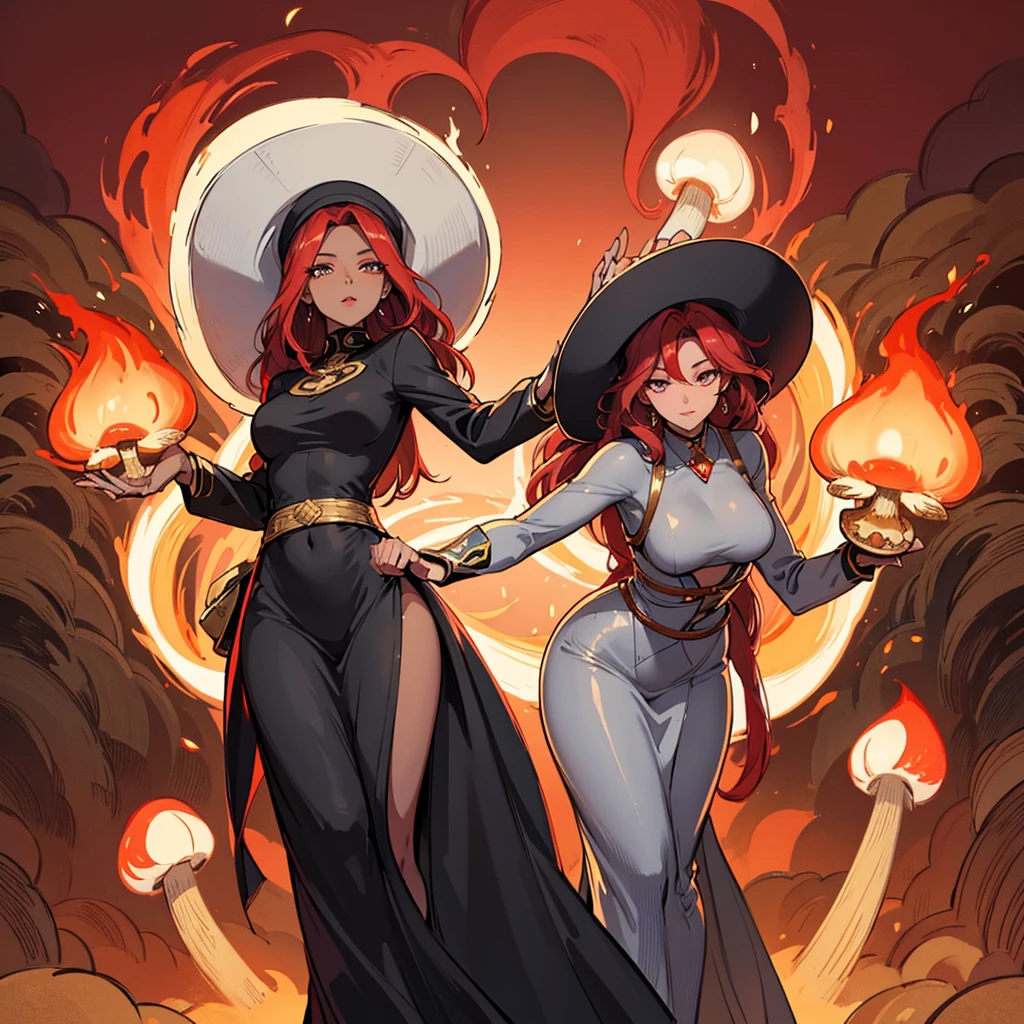(best quality,highres:1.2),ultra-detailed,realistic,portrait,high fantasy,(subject 1:sexy busty Malaysian woman(age 40),jewel hijab,bikini,) tames a devil,arcane chamber,well-lit room,vibrant colors,exquisite details,(seductively poses,confident expression,mesmerizing eyes,long wavy hair,fine jewelry,ornate tattoos,chiseled features,soft skin),golden light,elaborate spell casting,richly decorated surroundings,enchanted atmosphere,mythical creatures in the background,elaborate tapestries,handsome yet sinister devil,subdued black and red color scheme,gentle candlelight,Northern European architecture,ethereal shimmer,curved horns,dark wings,burnished scales,dangerous yet alluring presence