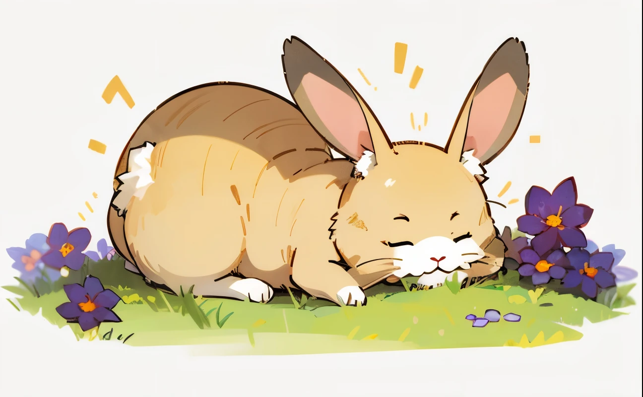 sleeping rabbit。