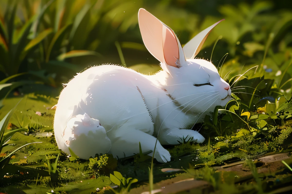 sleeping rabbit