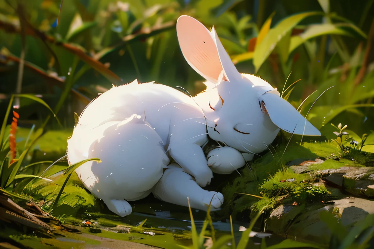sleeping rabbit