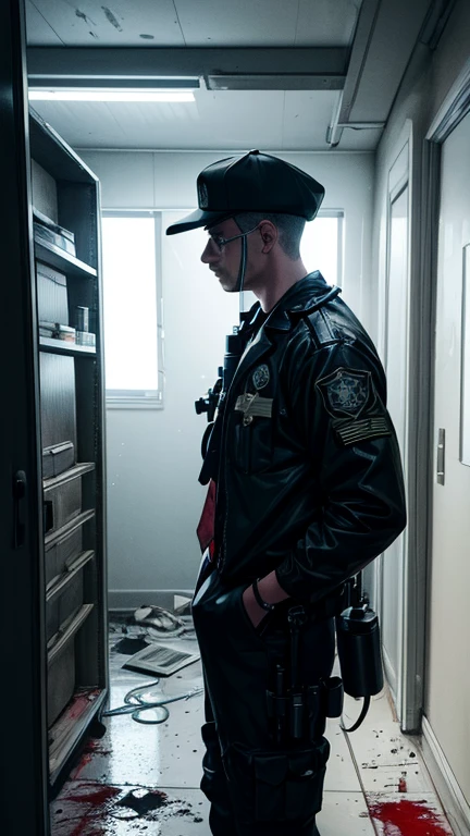 (best quality,4k,8k,highres,masterpiece:1.2),ultra-detailed,(realistic,photorealistic,photo-realistic:1.37),criminal isolation scene with isolation tapes and cones,crimescene investigation,police officers,caution tape,crime scene cones,eerie lighting,forensics,mystery,detailed evidence collection,crime scene markers,dark atmosphere,deserted location,abandoned building,shadows,investigation tools,spooky,neon lights,creepy vibes,murky,nighttime ambiance,detectives,forensic photography,forensic lab equipment,dangerous neighborhood,serious,crime scene sketches,undercover operation,tense environment,investigation report,latent fingerprints,blood splatters,collecting DNA samples,suspicious activity surveillance.