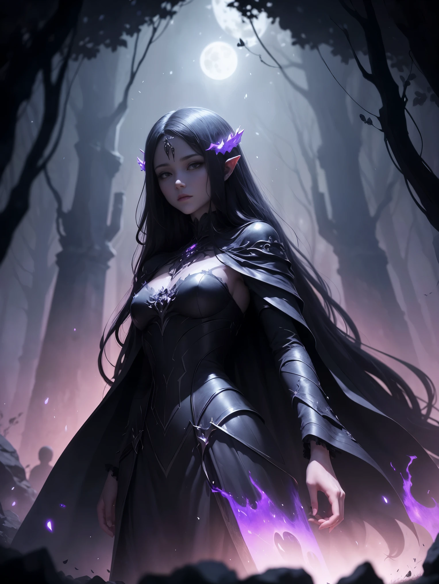 Darknessfolk: Ethereal beings of pure shadow, the Darknessfolk are the keepers of night and mystery. They can become intangible, making them nearly impossible to touch or harm during their ethereal state. They thrive in the absence of light and are the strongest during the night. However, sunlight or any strong source of light weakens them. They are often misunderstood due to their eerie appearance, but they possess a rich culture centered around the moon and stars. Their cities are located deep within caves or in places perpetually shrouded in darkness.