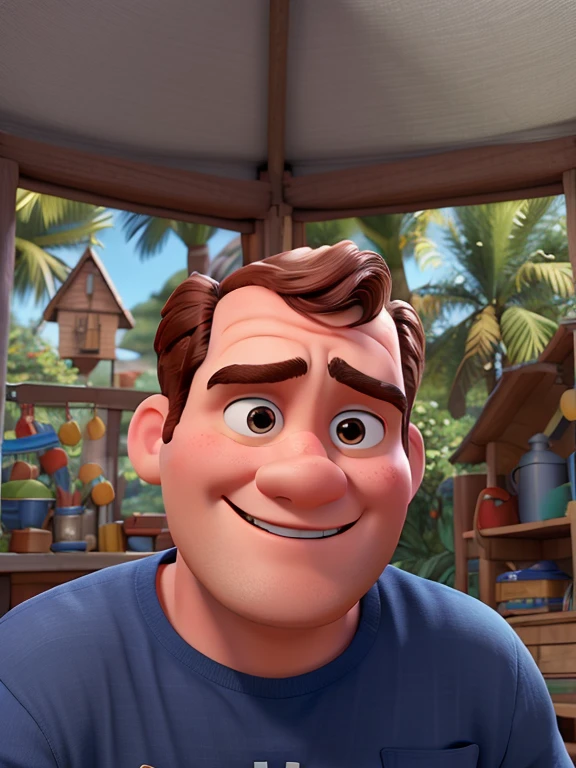 Homem branco modo imagem disney pixar 8k