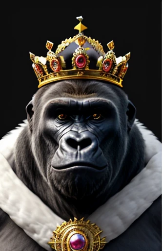 Gorilla drawn with royal crown on head, Mehrdimensionales Quillingpapier, Kunst, Chibi,
Yang08k, Nice, bunt,
Meisterwerke, top quality, best quality, official Kunst, Nice and aesthetic,((8k ultrarealistisch))