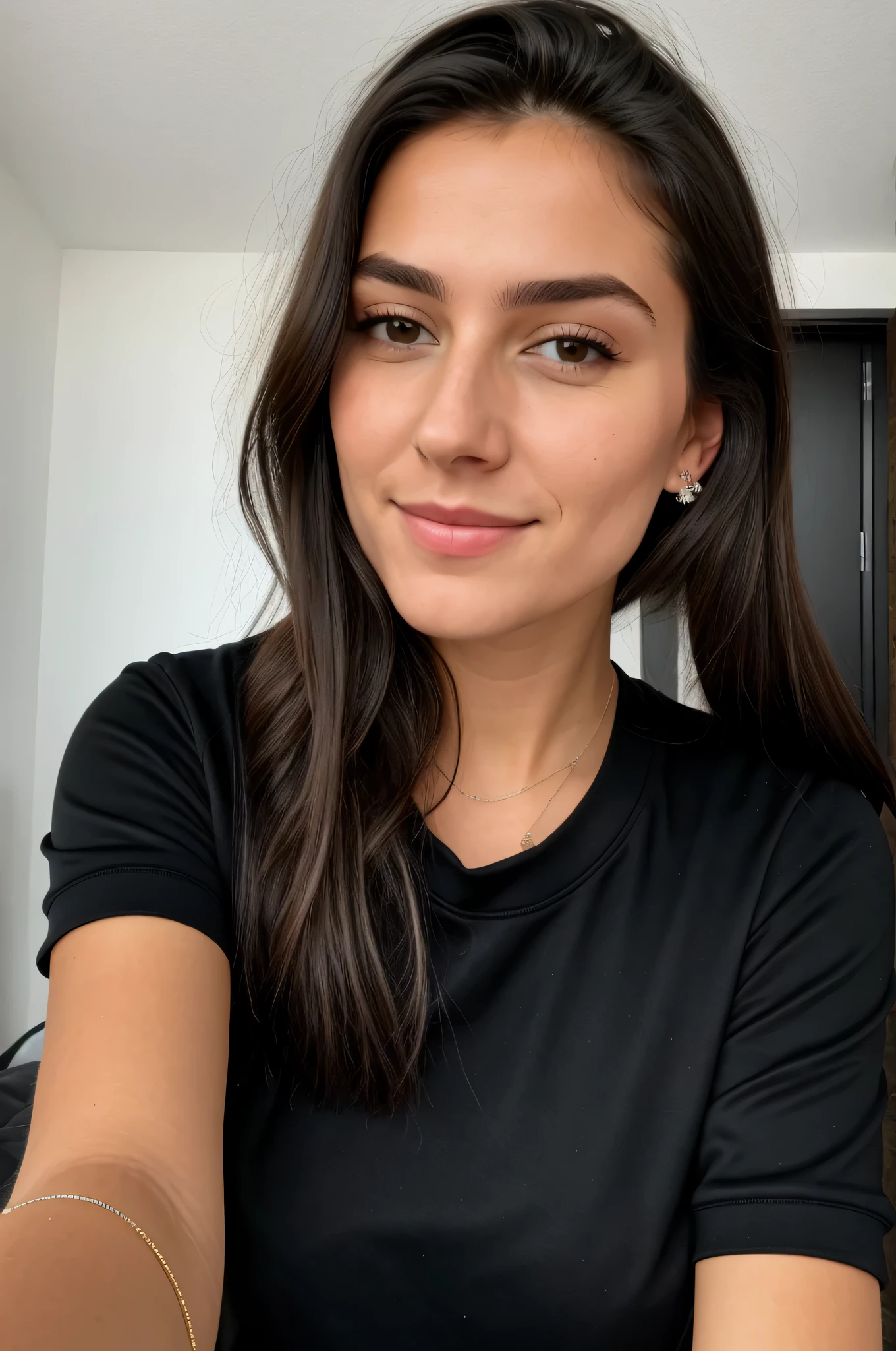 Instagram-Foto, Nahaufnahme Gesicht 1.4f, bookeh effect, Foto von 23 Y.o Chloe in black clothes in hotel room, Spaltung, show , breasts, blasse Haut, (smil:0.4), Harte Schatten, posierend, positionen, angeben, Mikro-Details, weiches Licht, fotorealistisch, proportional, Hyper Details, Jung, Gemeinsames Gesicht, Ein lebendiges Gesicht, Detaillierte, seductive eyes, in einem schwarzen Sweatshirt, ((detailed facial features)), (fein detaillierte Haut), blasse Haut, Realistische Hautstruktur, Extreme Hautdetails, (poren:0.1), Masterpiece best quality, fotorealistisch, Eine hyperrealistische, Detailliert, 8K, HDR, (Sanfte Farbe: 1.2), light depth of field, Breites Licht, Hoher Kontrast, Hintergrundbeleuchtung, Leichtes Funkeln, chromatische Aberration, Scharfer Fokus, RAW-Farbfoto