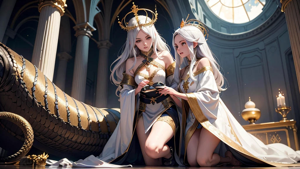 Six sexy goddess. . One is silver. One is green. One is blue. One is Ebony. One is red. One is gold. One is pale white. NSFW. Extremely sexy.