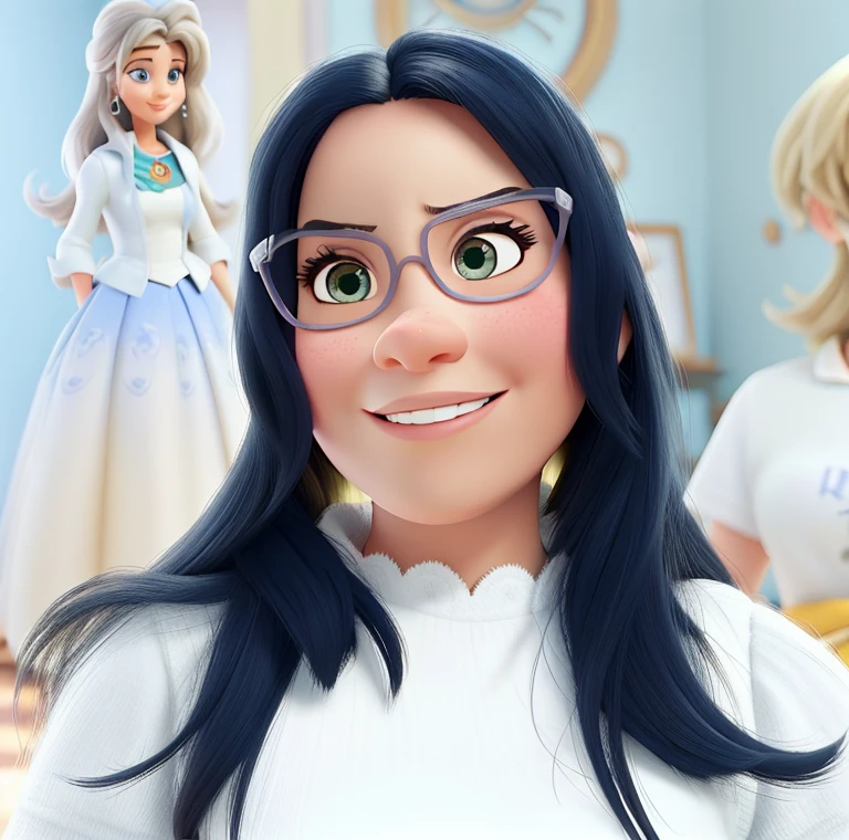 Uma mulher estilo disney pixar, alta qualidade melhor qualidade.