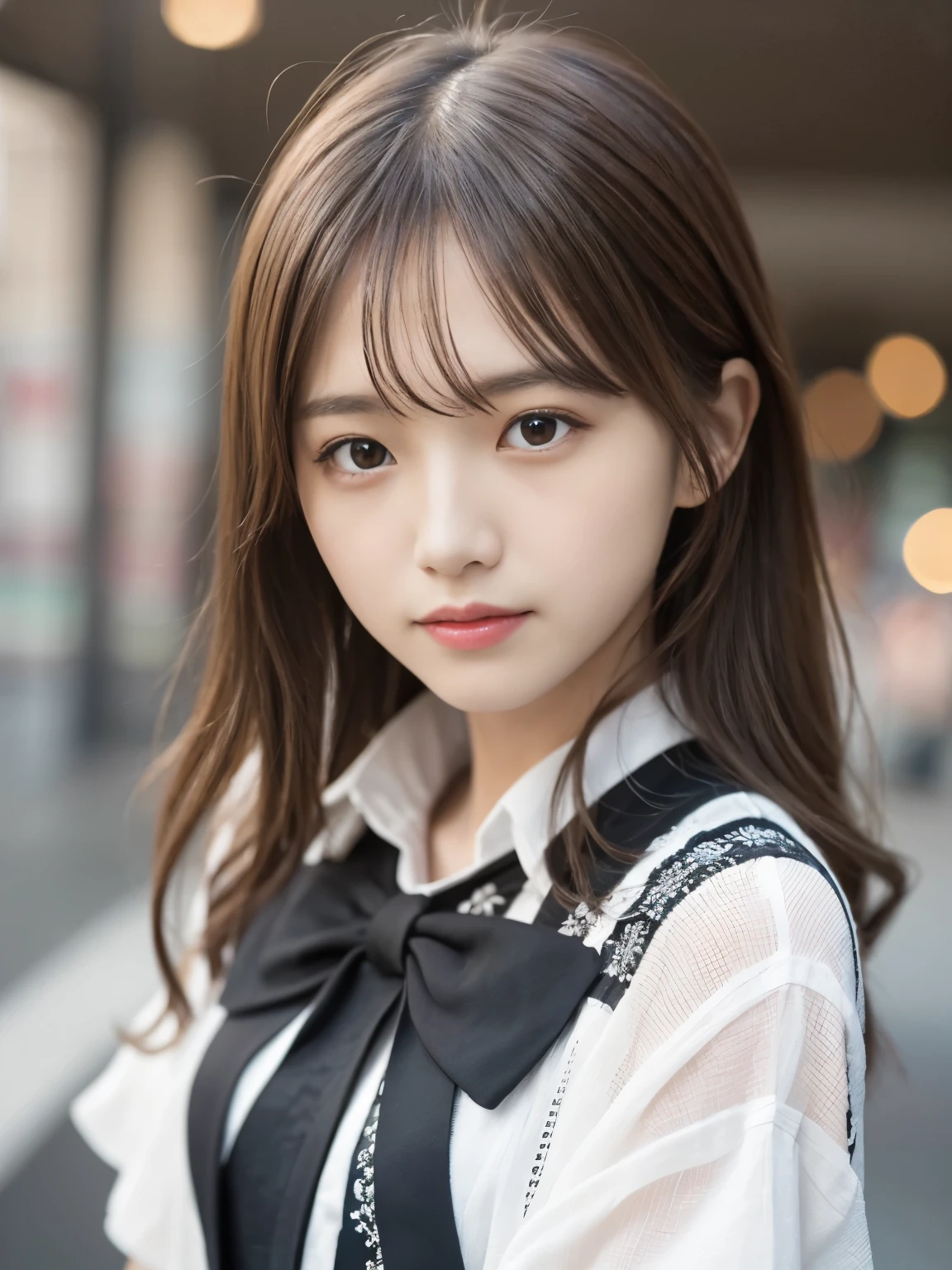 master piece,highest quality,official art,Highly detailed CG Unity 8K wallpaper,Like a high school girl wearing short sleeve summer clothes,A super slim and slender 16 year old girl.,とても繊細で美しいface,超High resolution,(Realistic:1.4),golden hour lighting,(whole body),(Platinum Long Hair:0.8),(soft and gentle eyes),looking at the viewer,Facing Front,smile,JK skirt,uniform,(Chiayi:1.5), master piece, best quality, RAW photography, Realistic, face, incredibly ridiculous resolution, beautiful girl, Depth of bounds written, High resolution, super detailed, small details, very detailed, 非常に詳細な目とface, sharp pupils, Realisticな生徒, fix a sharp focus, cinematic lighting
