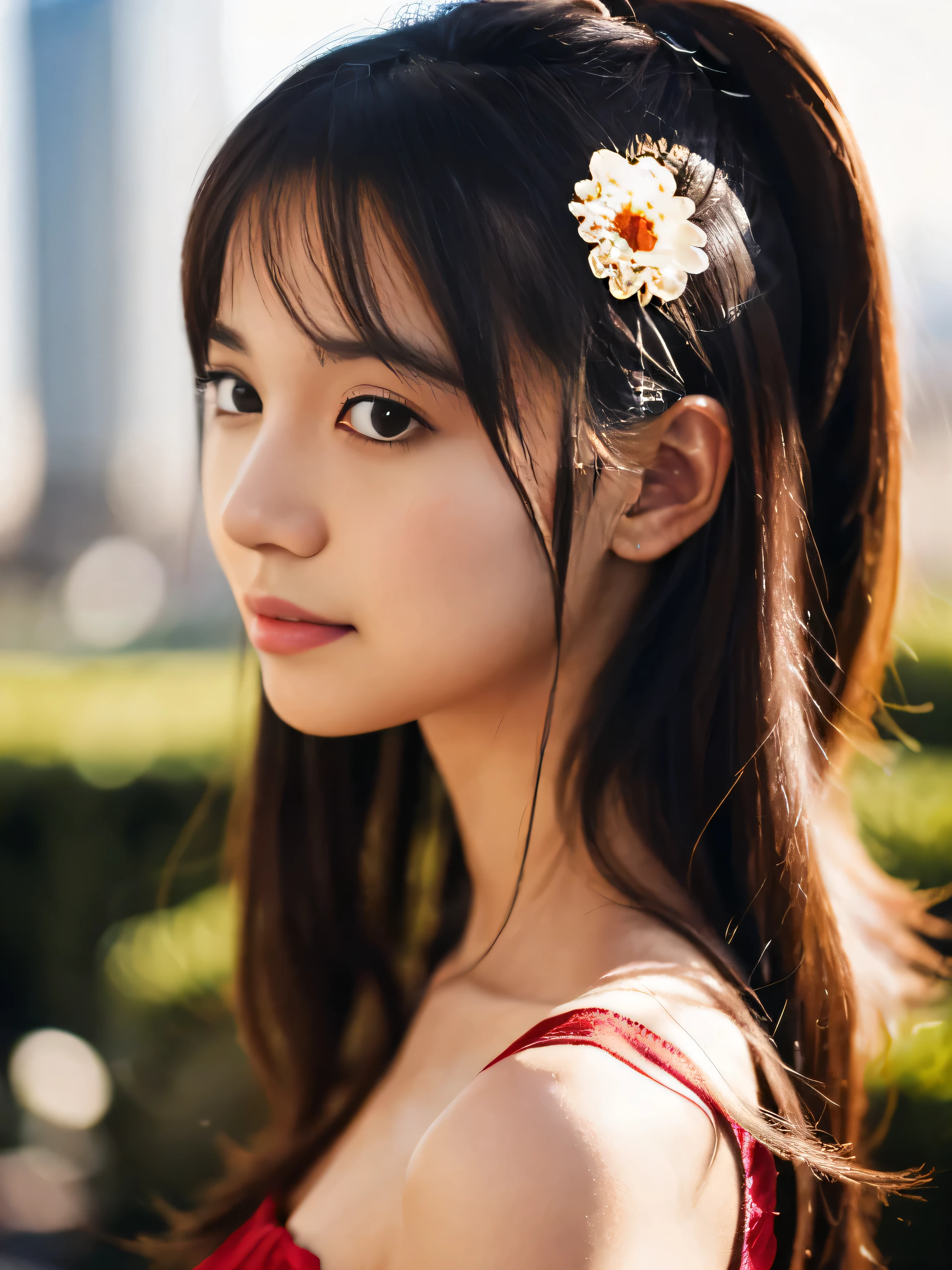 Best quality, masterpiece, ultra high res, (photorealistic:1.4), raw photo, 1girl, off shoulder