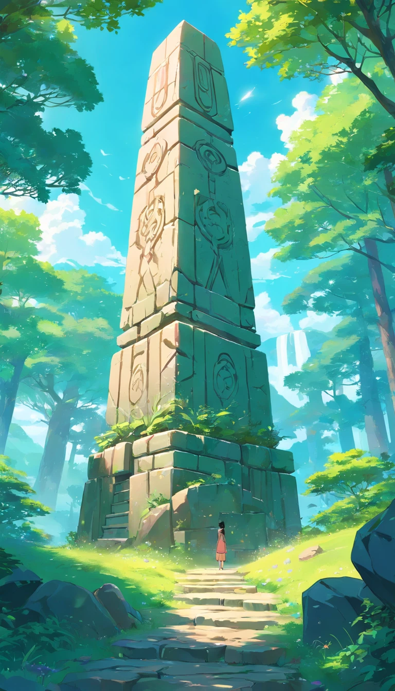 stone totem, item, fantasy art