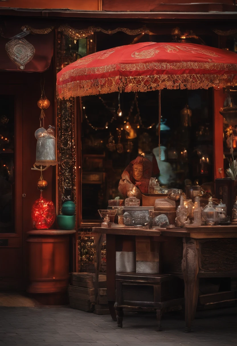 street corner、astrology fortune teller、crystal、