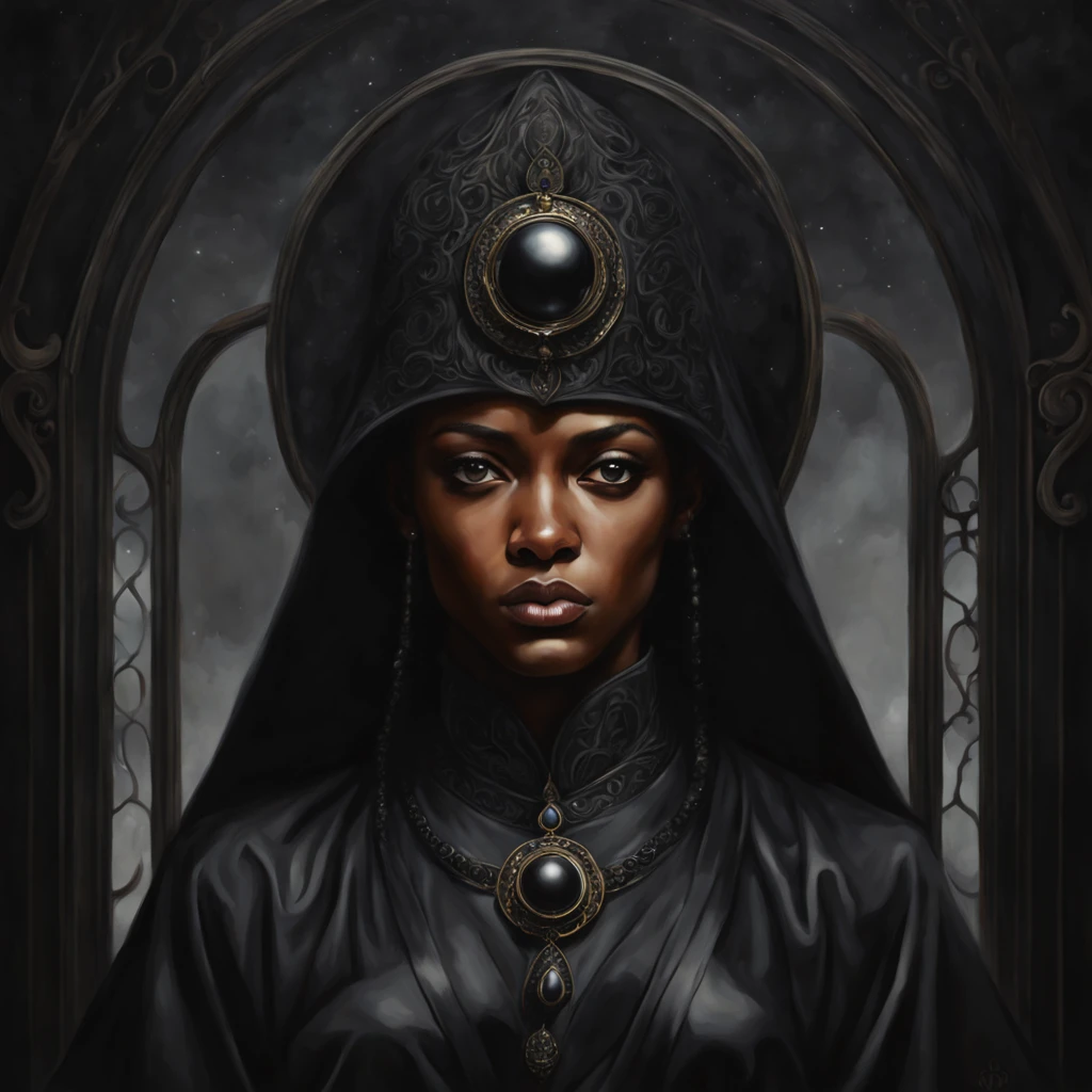 Black Observe Hamiel in nouveau realism art style