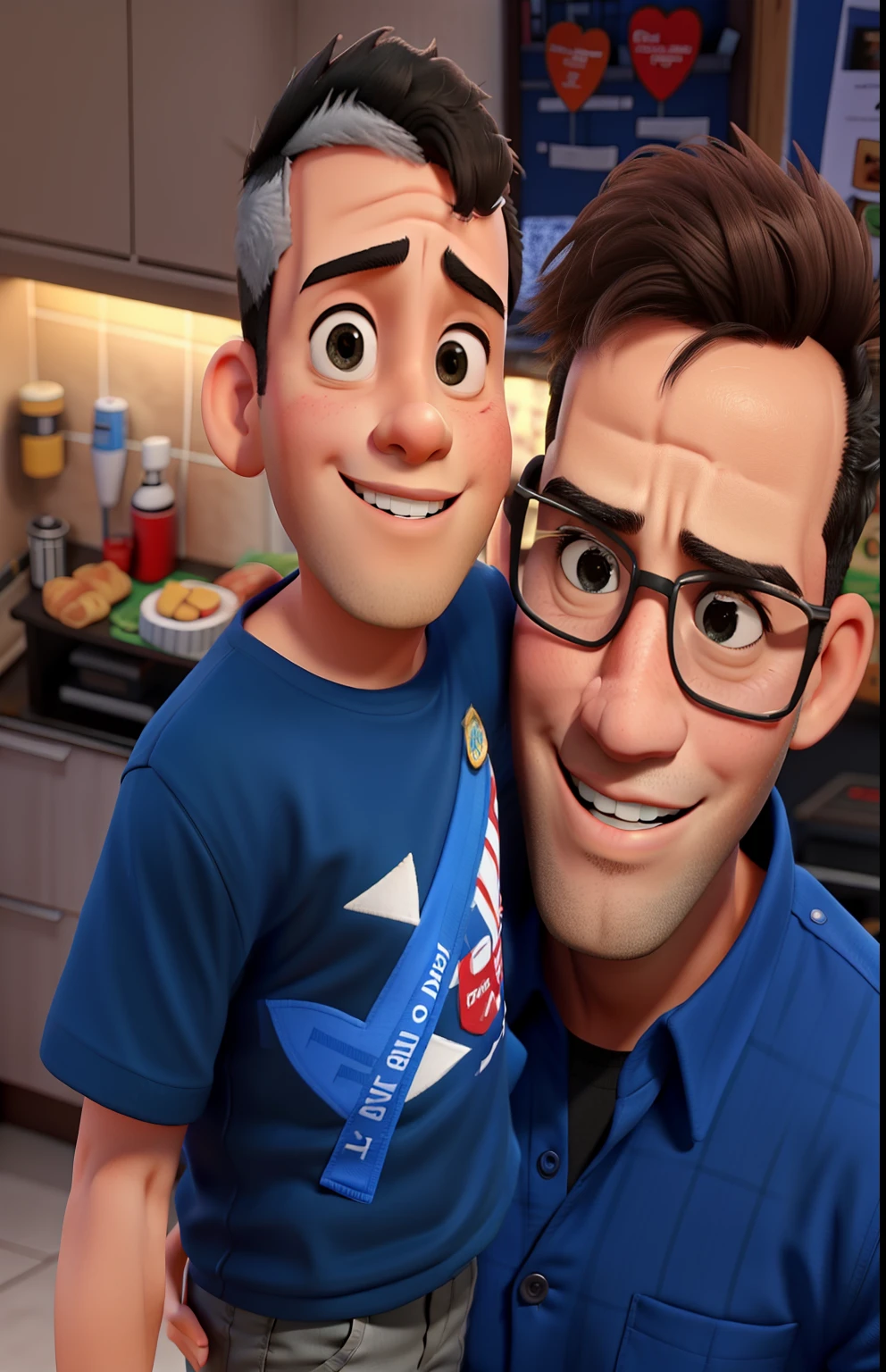 pai e filho, Pai de 22 anos e filho de 2 anos