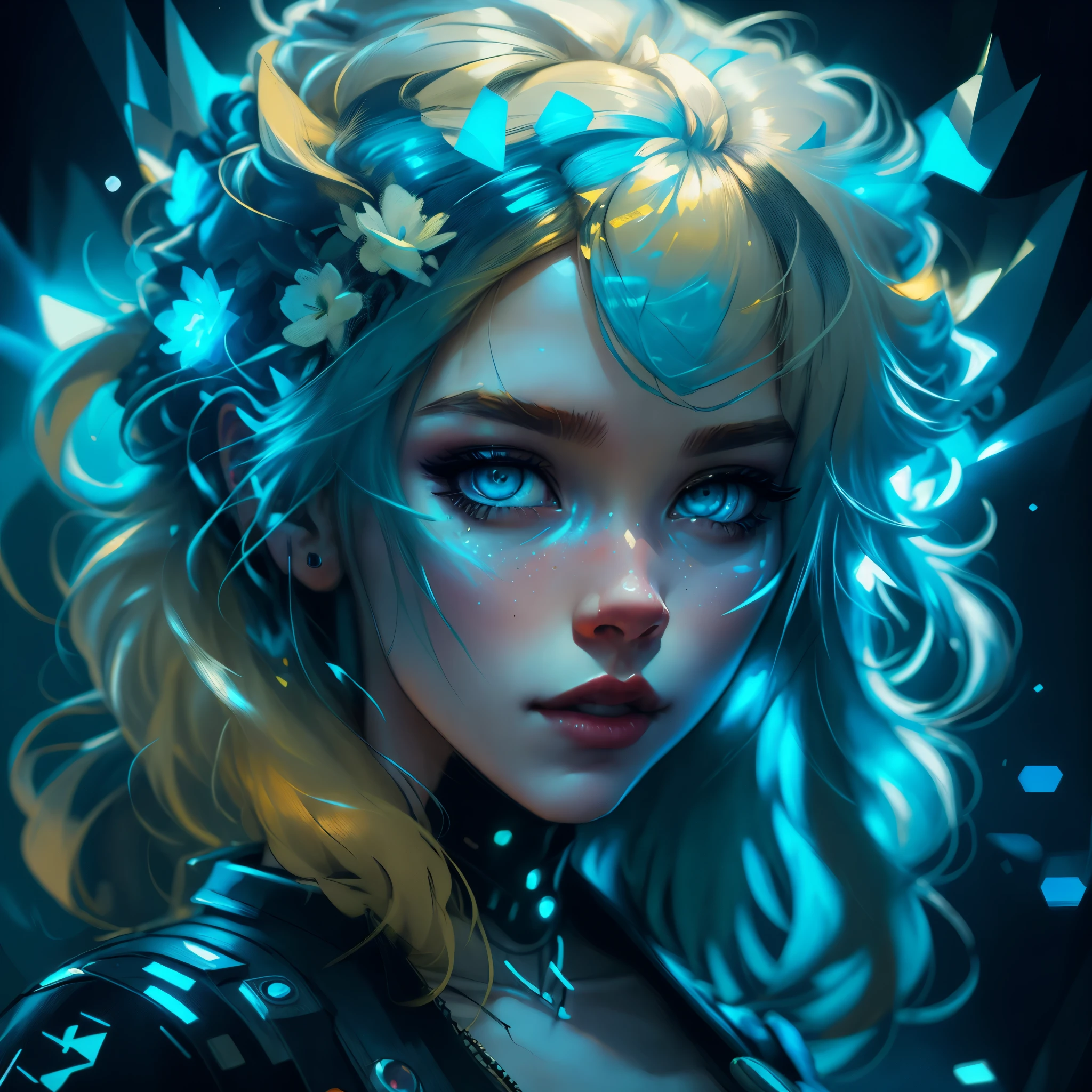 cute cyberpunk goth blonde girl by Szabist :: soft lighting :: sharp focus :: by Anders Zorn, Sophie Anderson :: ilya Kuvshinov :: JB Monge :: detailed intricate icy blue eyes :: paint drops :: rough edges :: trending on artstation :: studio photo :: intricate details :: highly detailed :: digital painting :: perfect composition :: stunning :: something that even doesn't exist